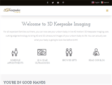 Tablet Screenshot of 3dkeepsakeimaging.com